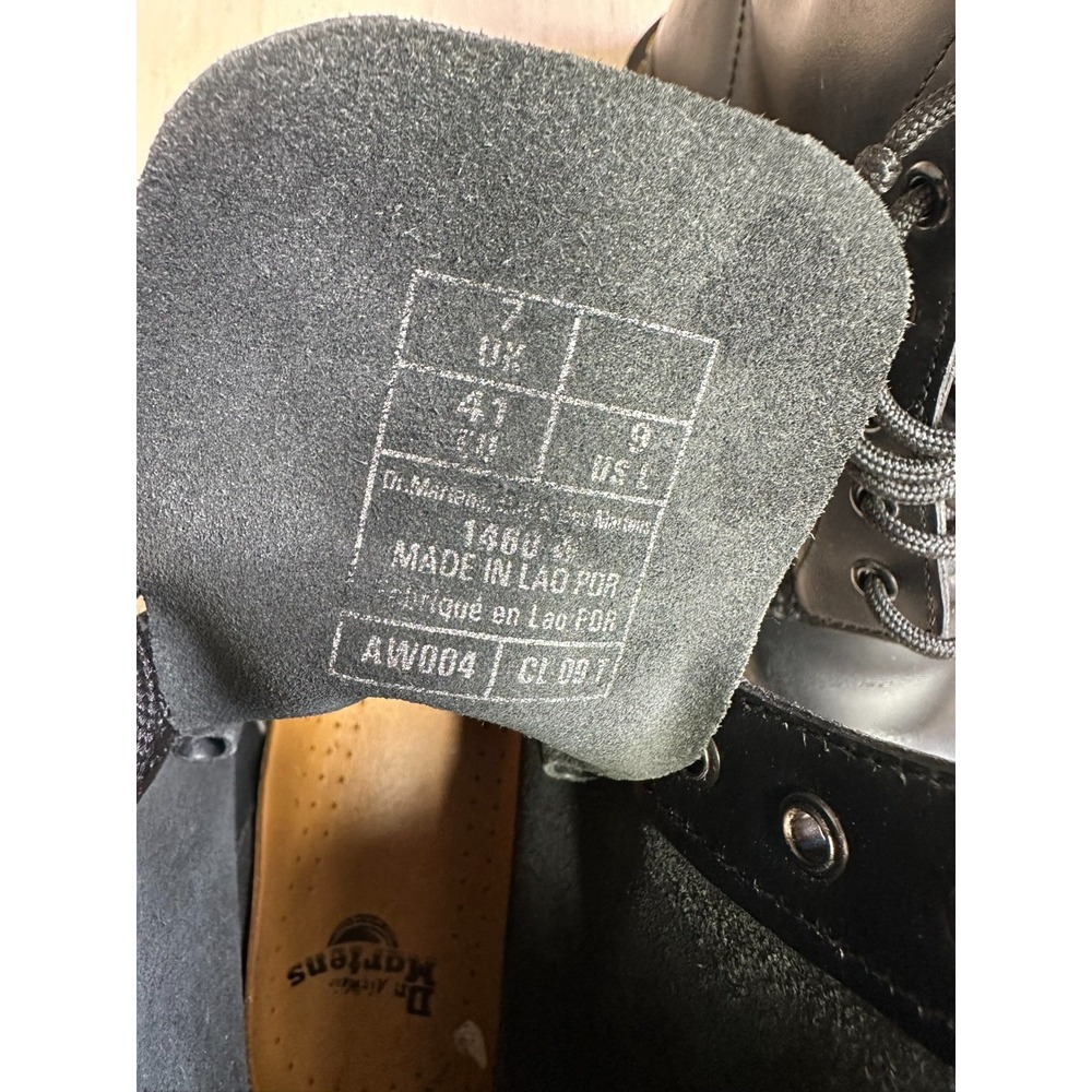 Doc Martens Combat Boots Leather 1460 Lug Sole Workwear Alt Lace Up US 9 EU 41 - Picture 10 of 11